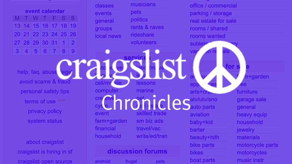 Matt Neylon Creative Writer Craigslist Chronicles