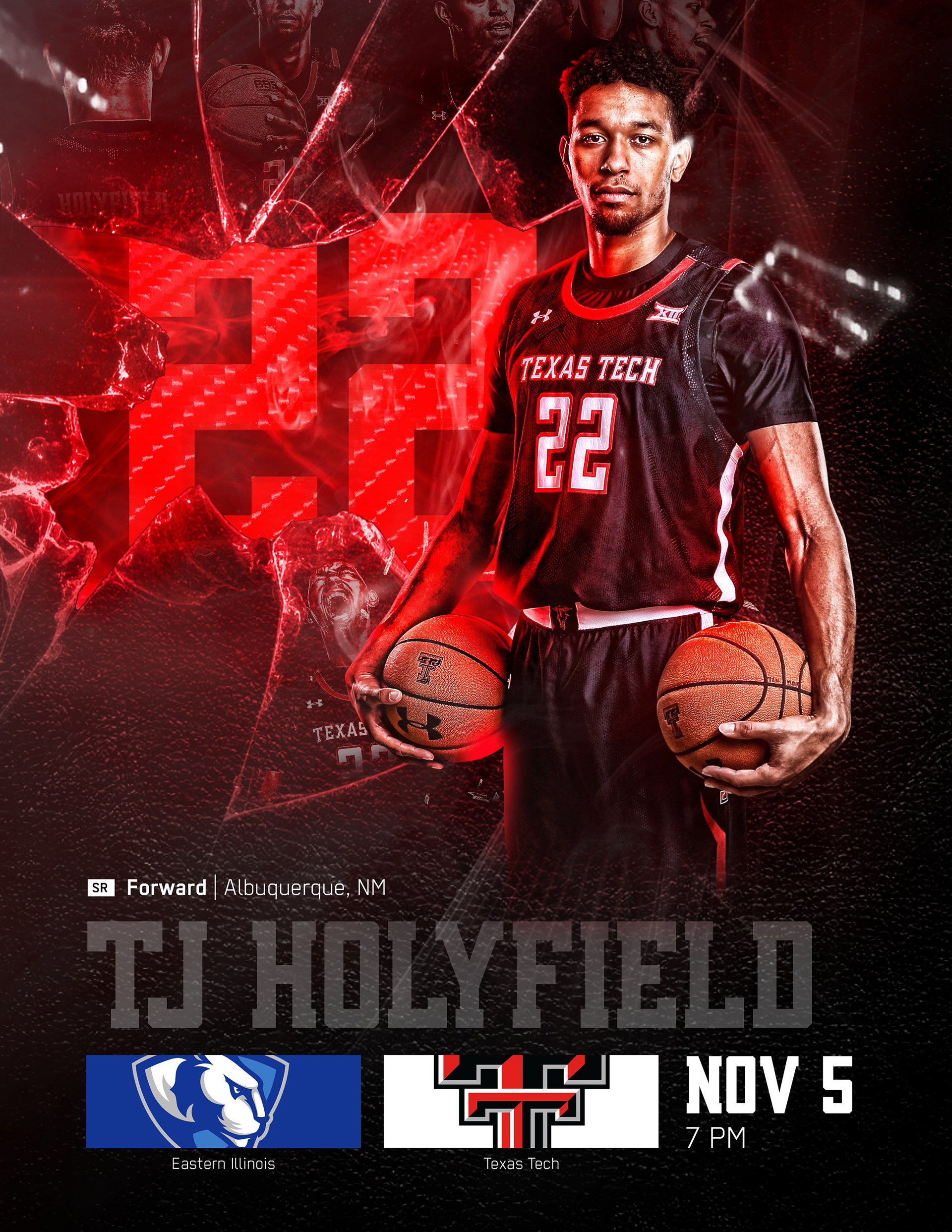 Men's Basketball Flip Card