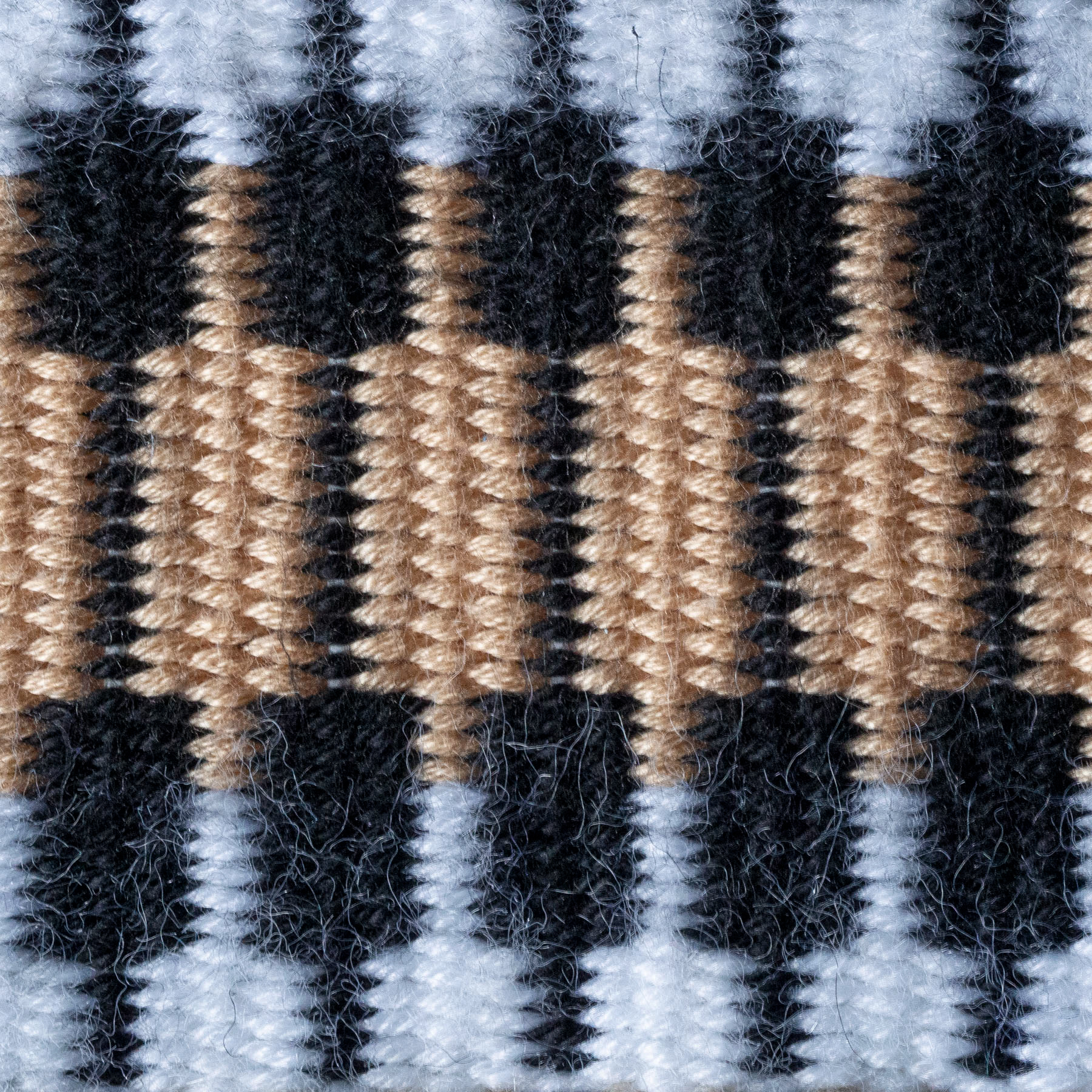 Krokbragd weave experiment, cushion sample
