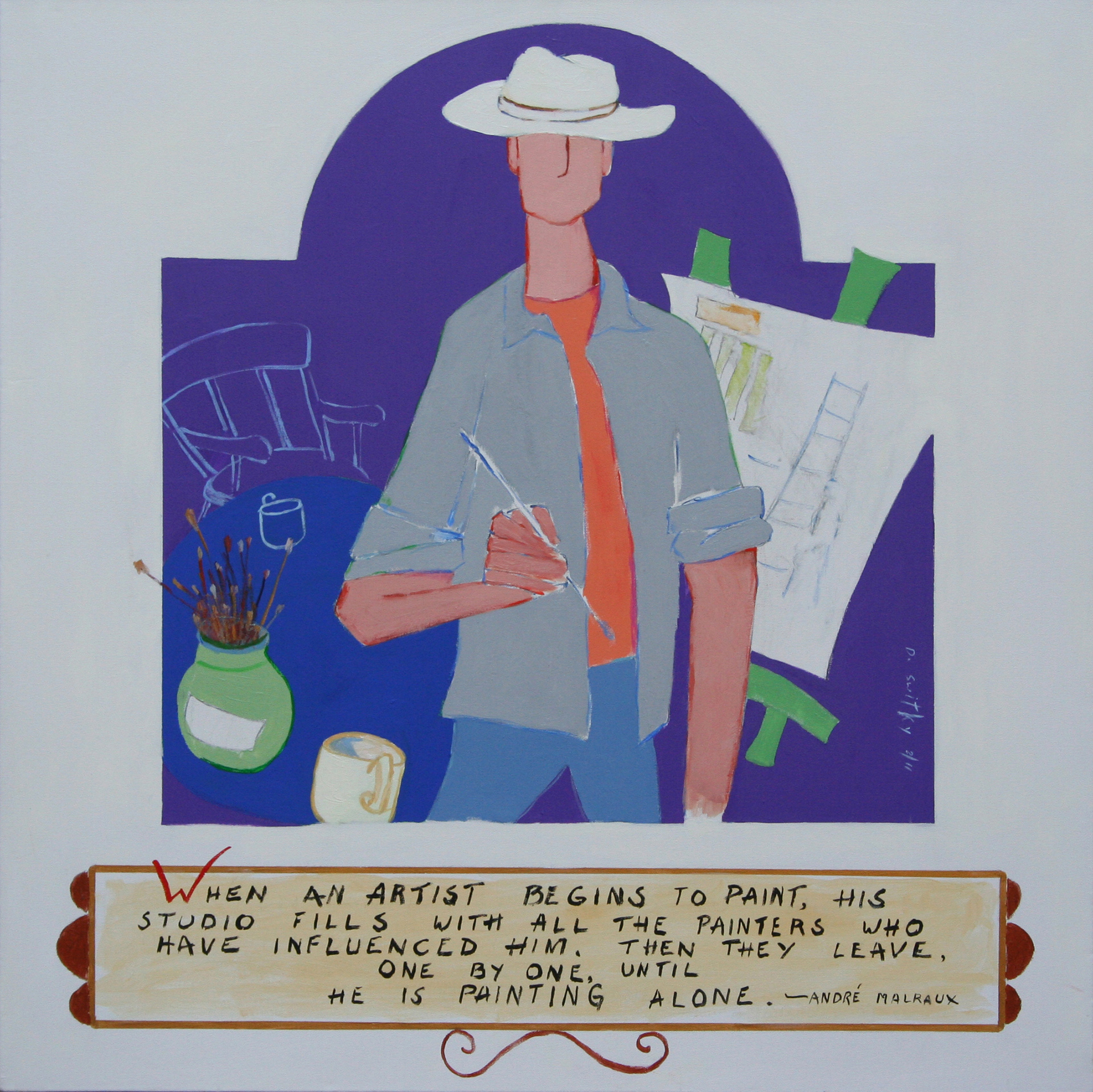 Self Portrait 2 | Acrylic on canvas | 36x36" | NFS