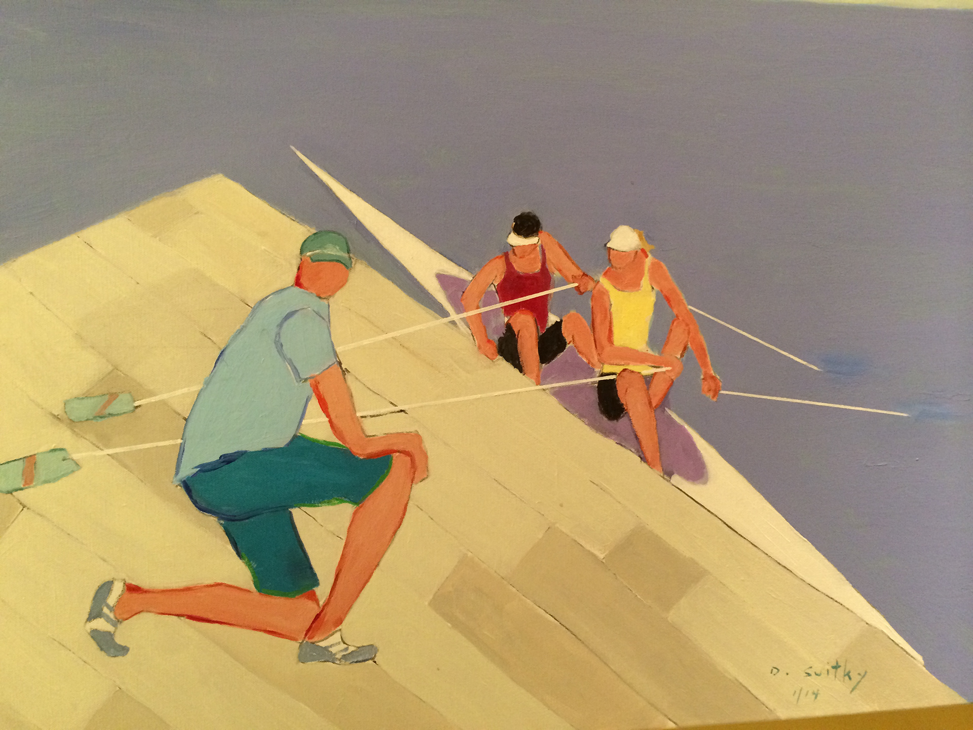 On the Dock  | Acrylic on canvas