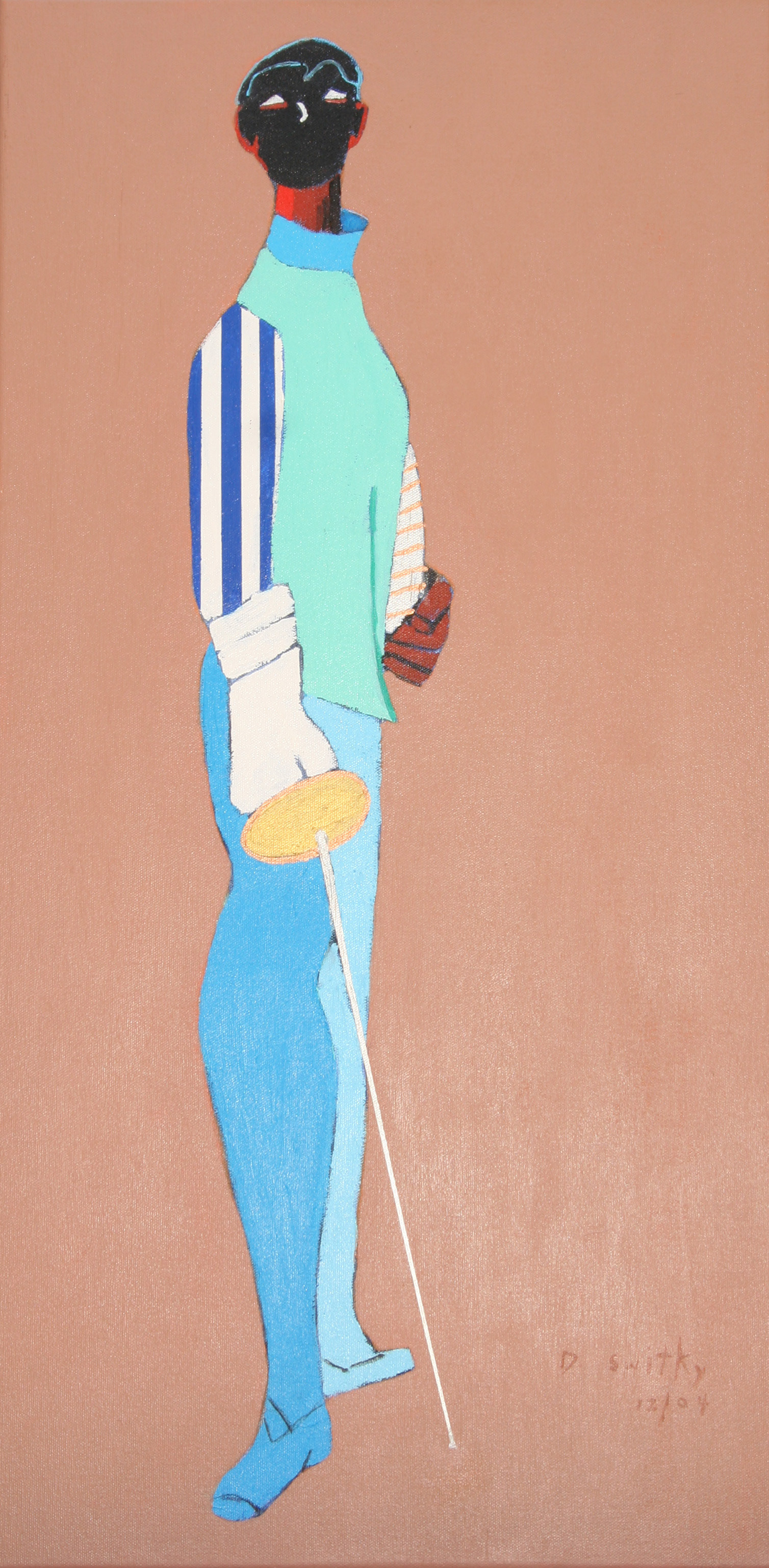 Fencer  | Acrylic on canvas | 30x15" | NFS