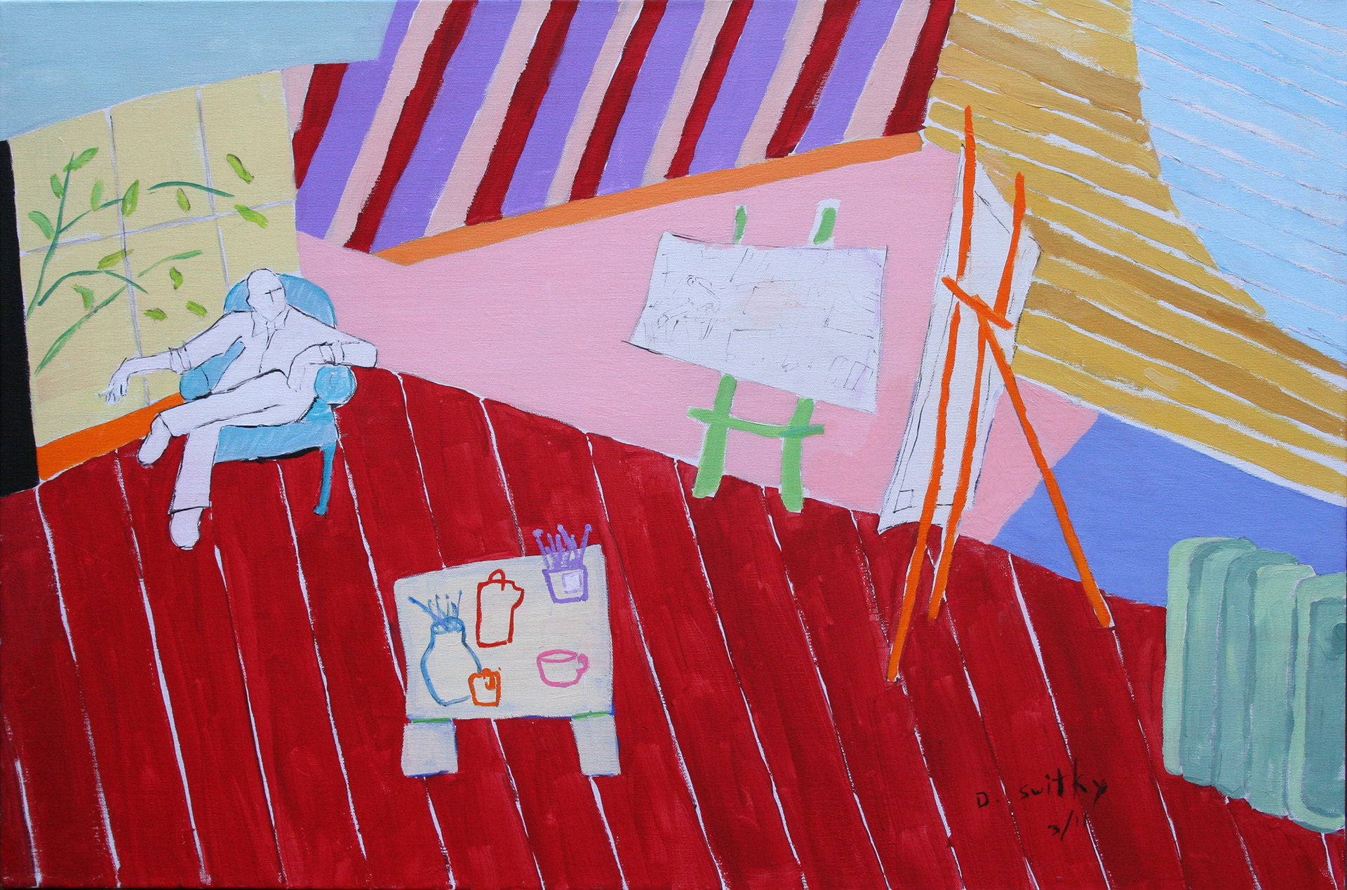 Studio Scene No. 1 | Acrylic on canvas | 24x36"