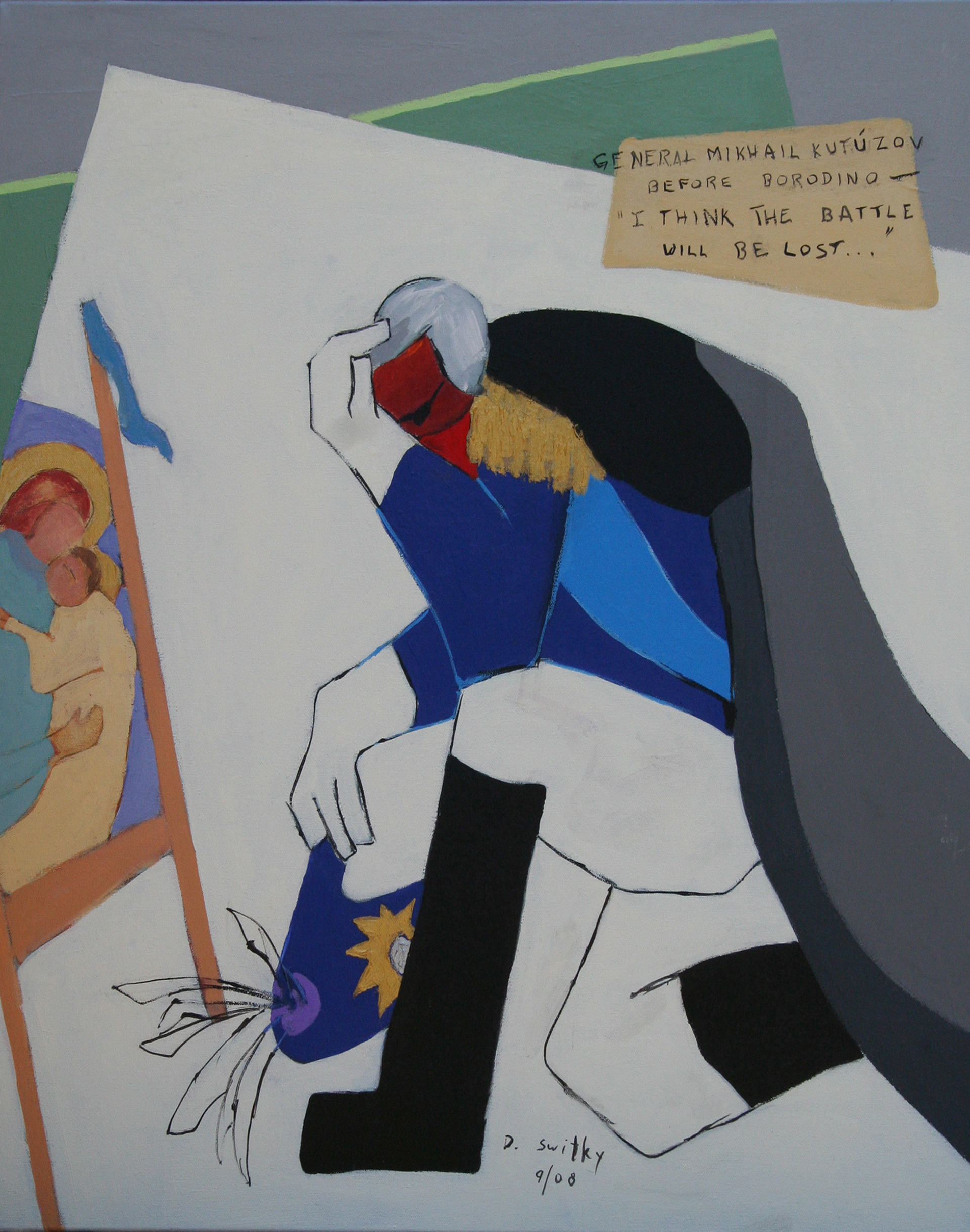 Kutuzov Before Borodino | Acrylic on canvas | 30x24" | $1750 