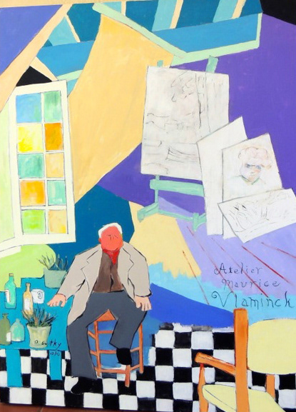 Atelier Maurice Vlaminck |Acrylic on canvas |  40x30"