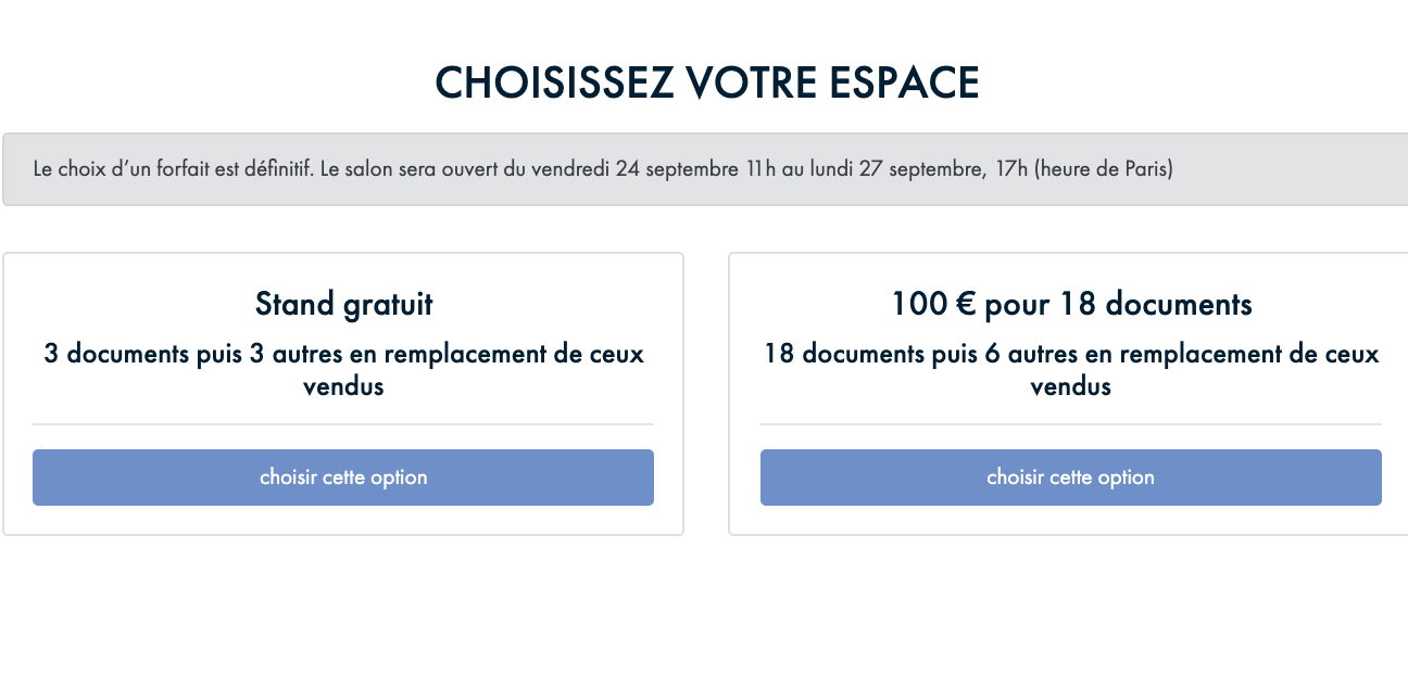 exposants à Paris