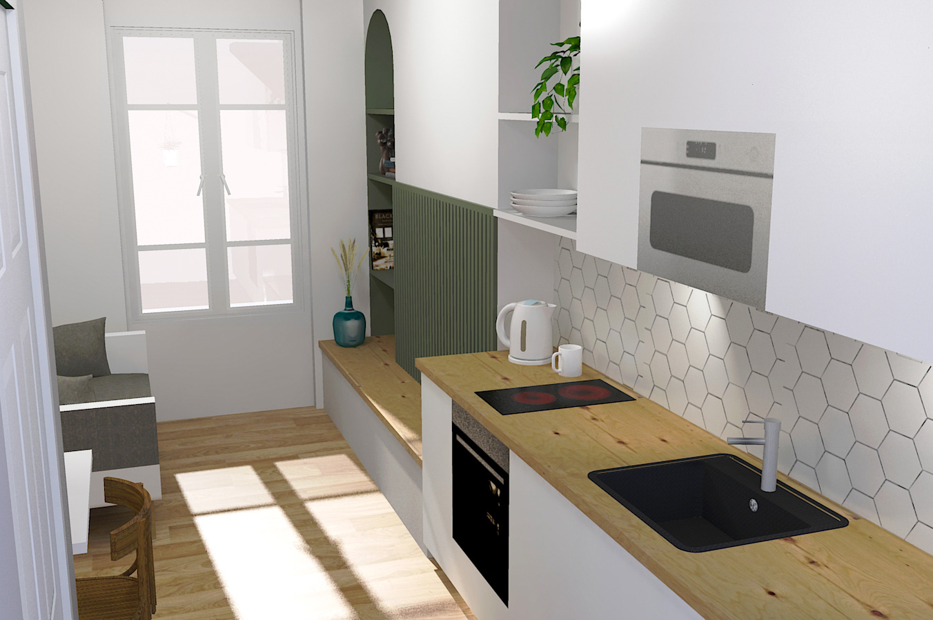 Vue cuisine - 3D