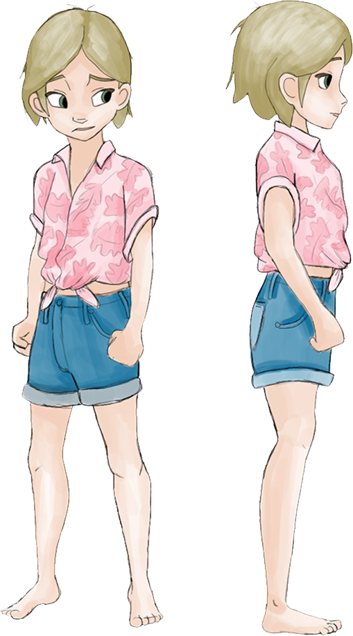 Riley's concept art, not drawn by concept artist