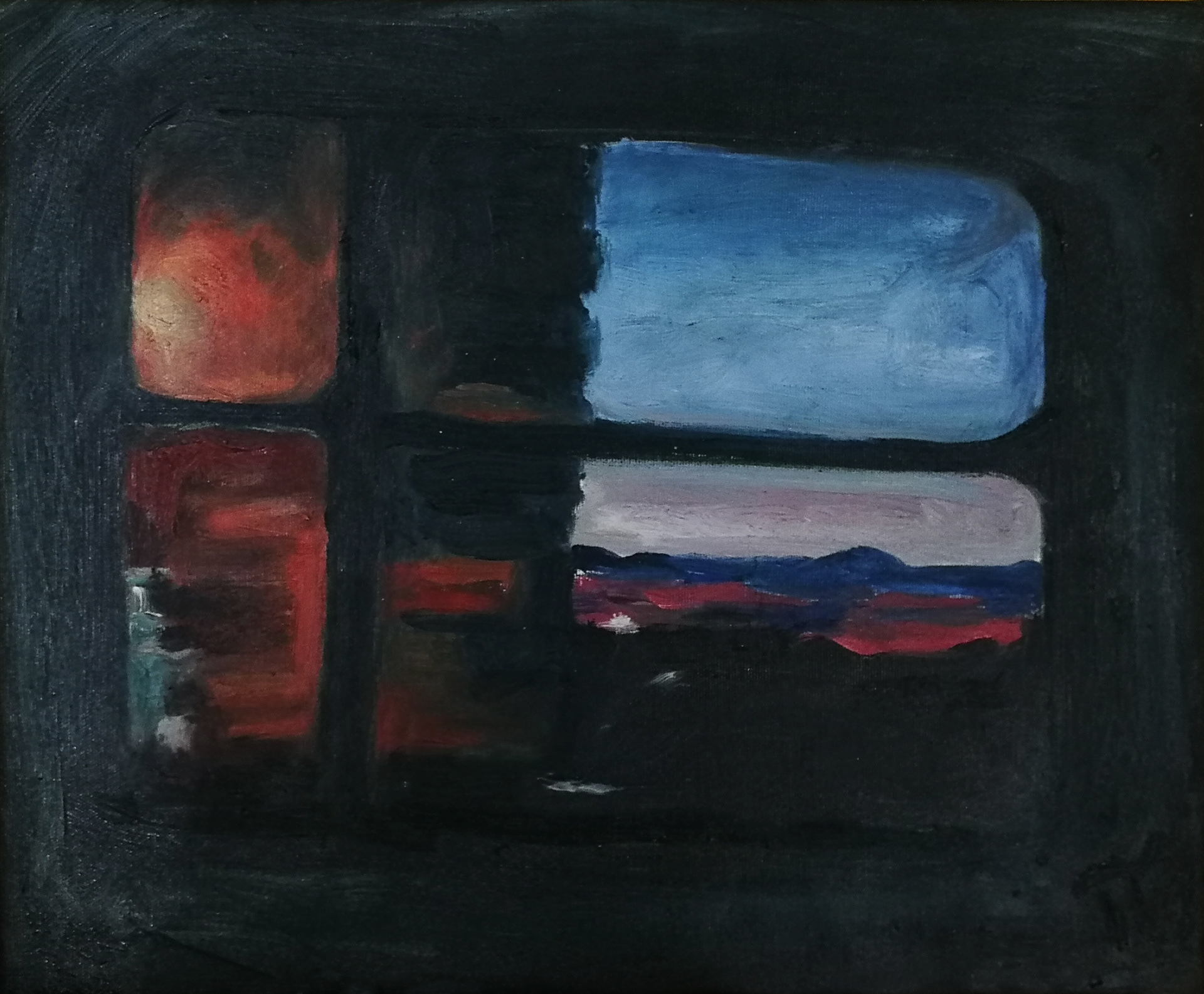 Running Away I, 38x46 cm, oil on canvas, 2019 (SOLD)