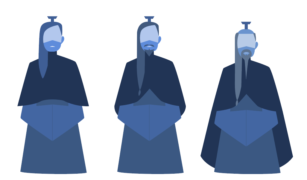 Jin in different stages of age