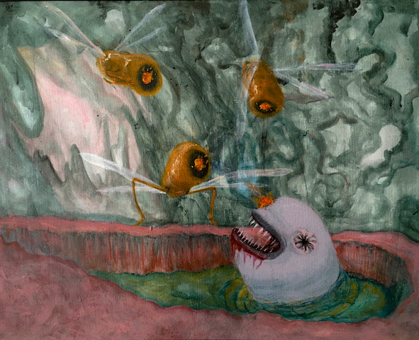 And Now it Cannot See, 16x20, Acrylic on Canvas