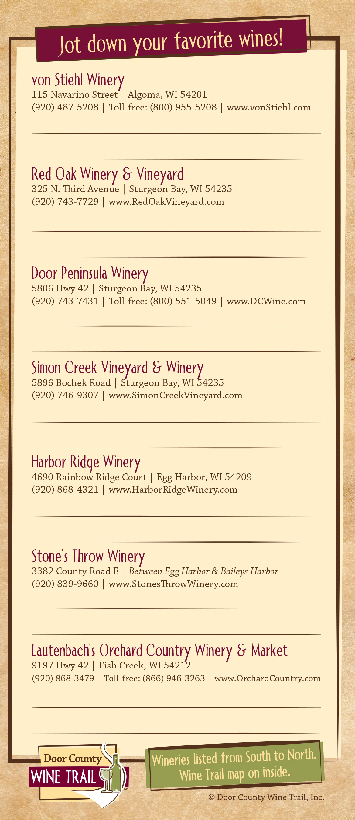 Andrew Graf Door County Wine Trail