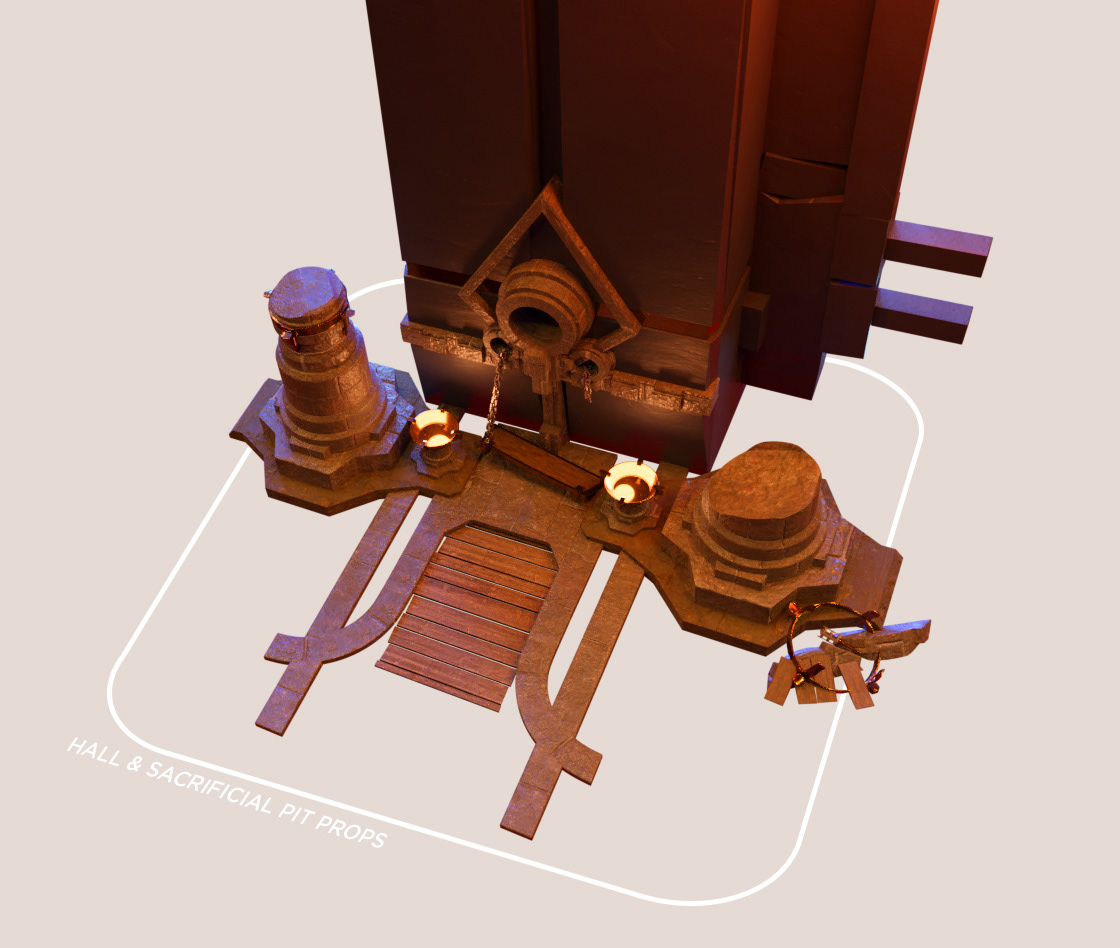 Hall & Sacrificial Pit props