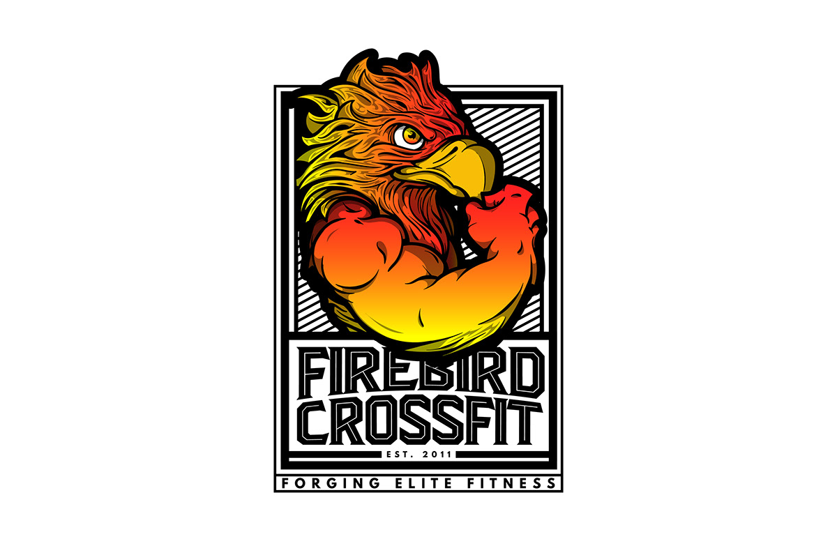 Fragout Design Studios FIREBIRD Crossfit Gym Logo & Brand Design