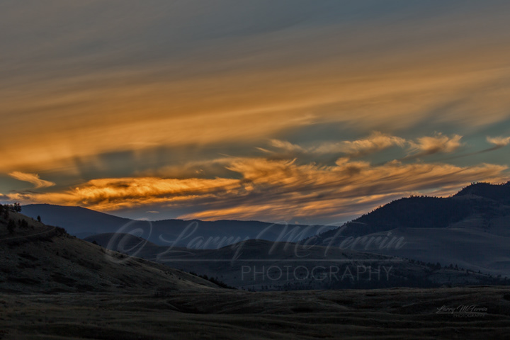 Sunset, National Bison Range, Montana - Image #0971