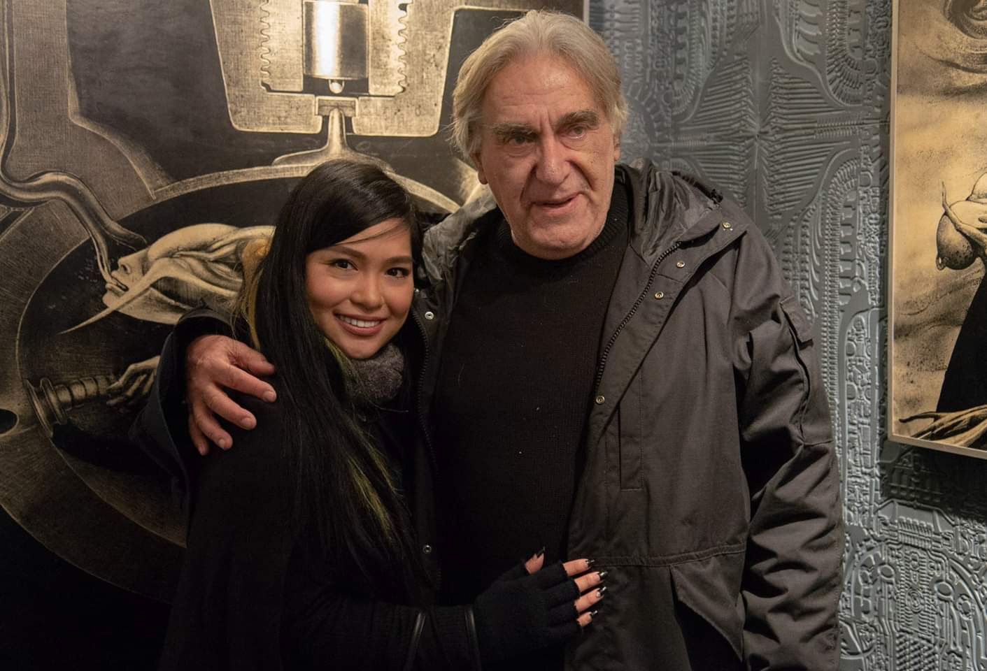 I & Leslie Barany (H.r. Giger's agent) at H.r. Giger museum