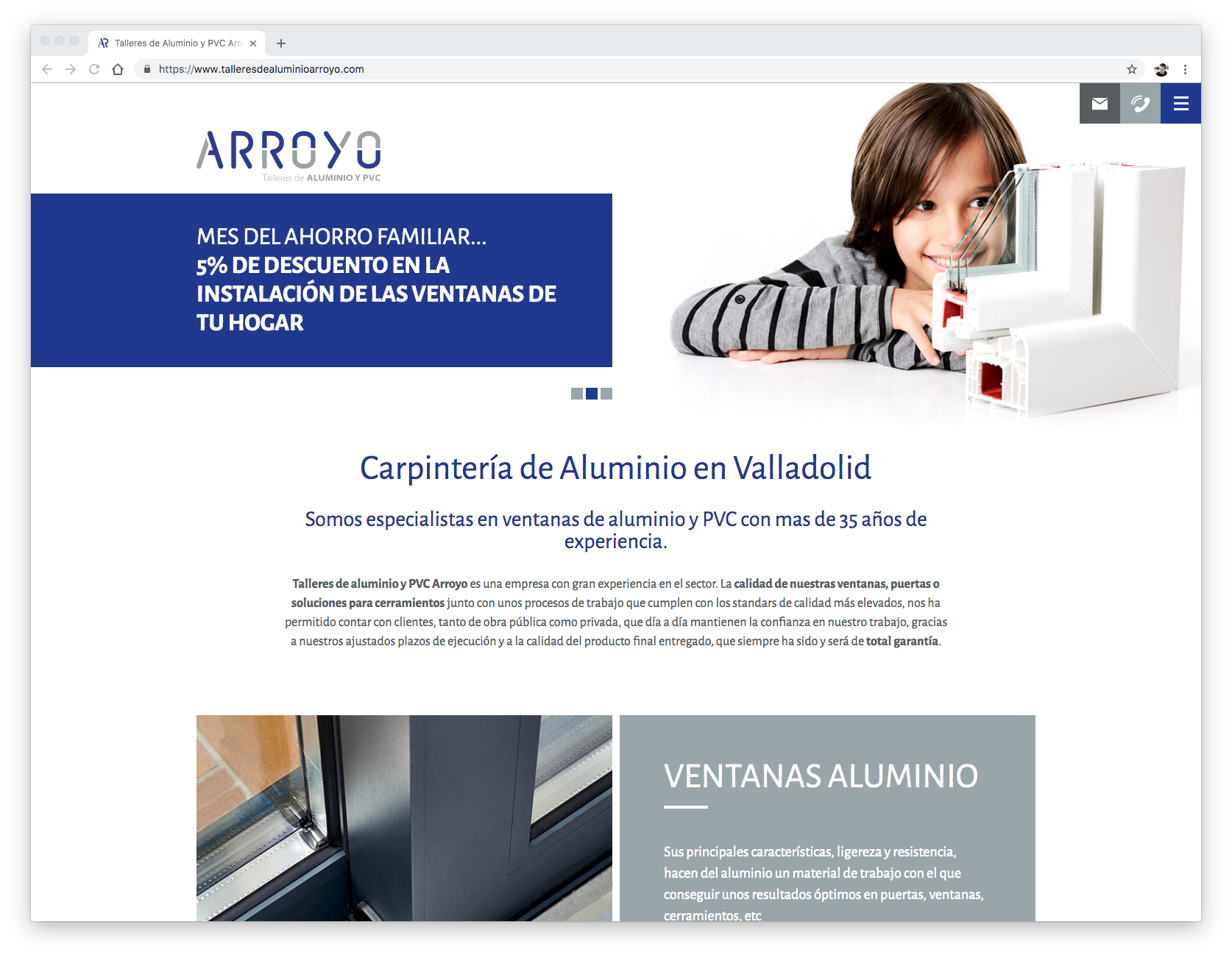 Home web Talleres Arroyo