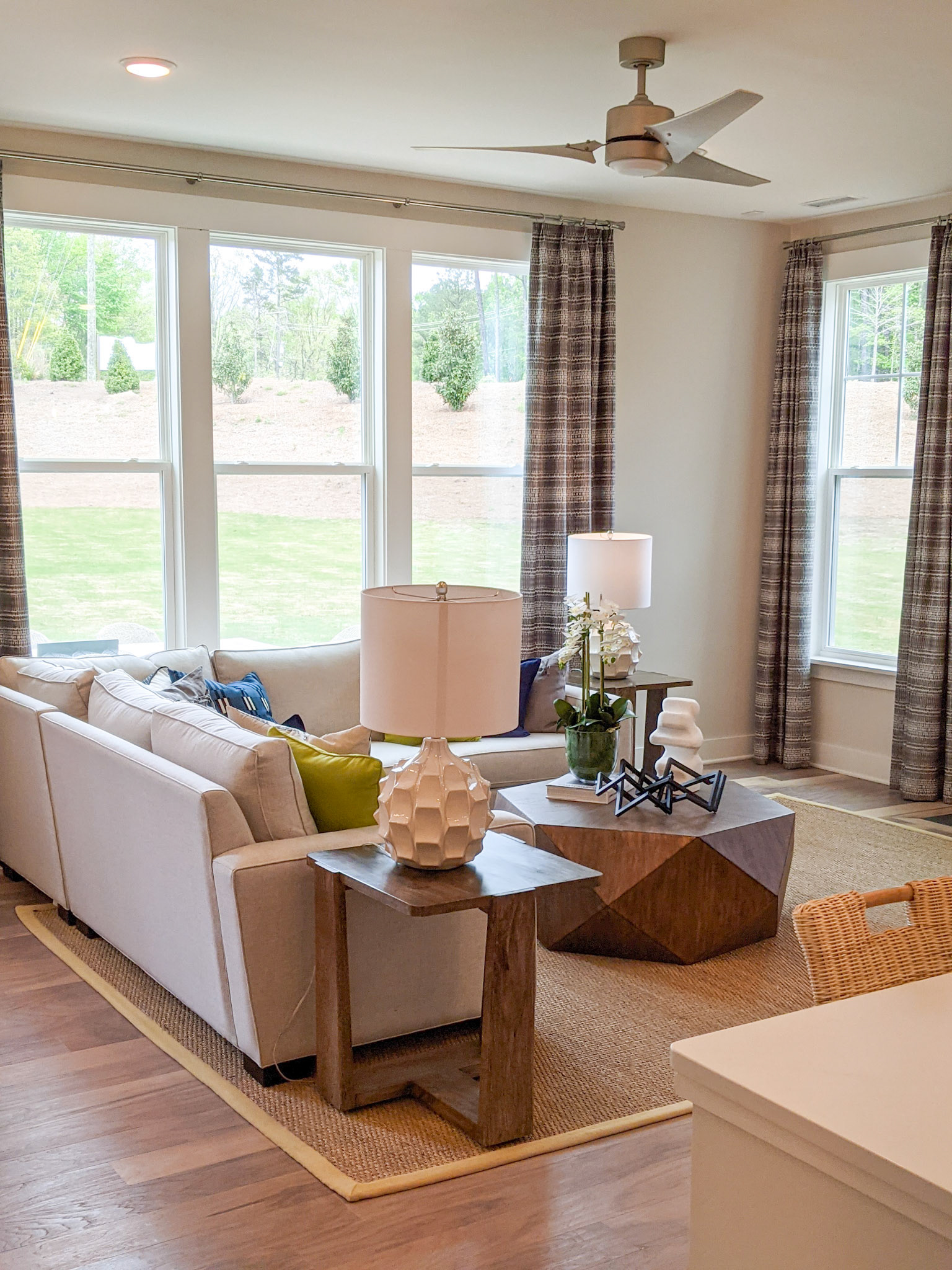 Personal Selections: Flooring & lighting. Other selections made by Model Home Interiors.