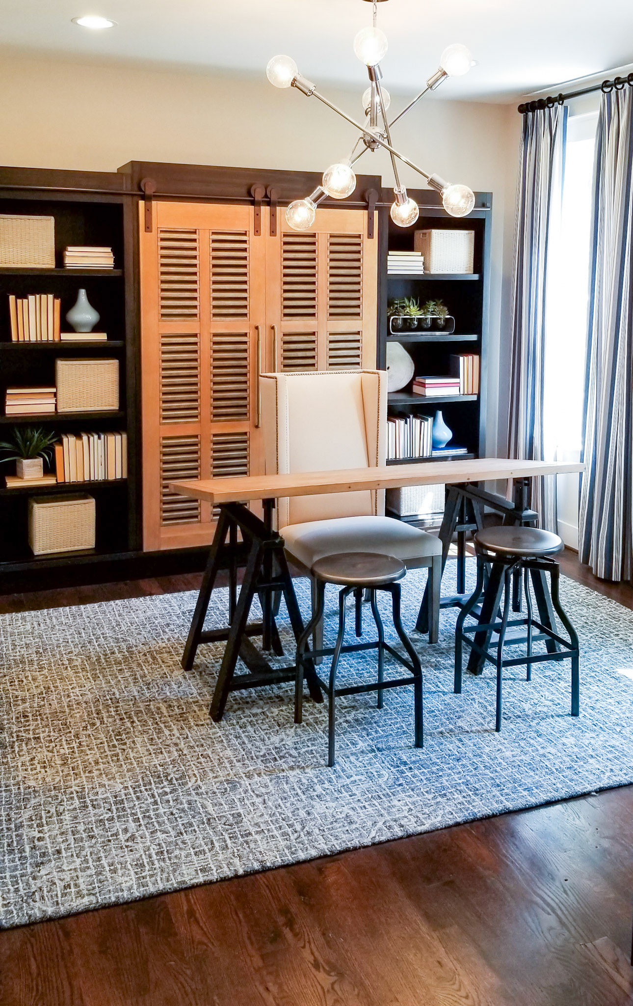 Personal Selections: Flooring & lighting. Other selections made by Model Home Interiors.