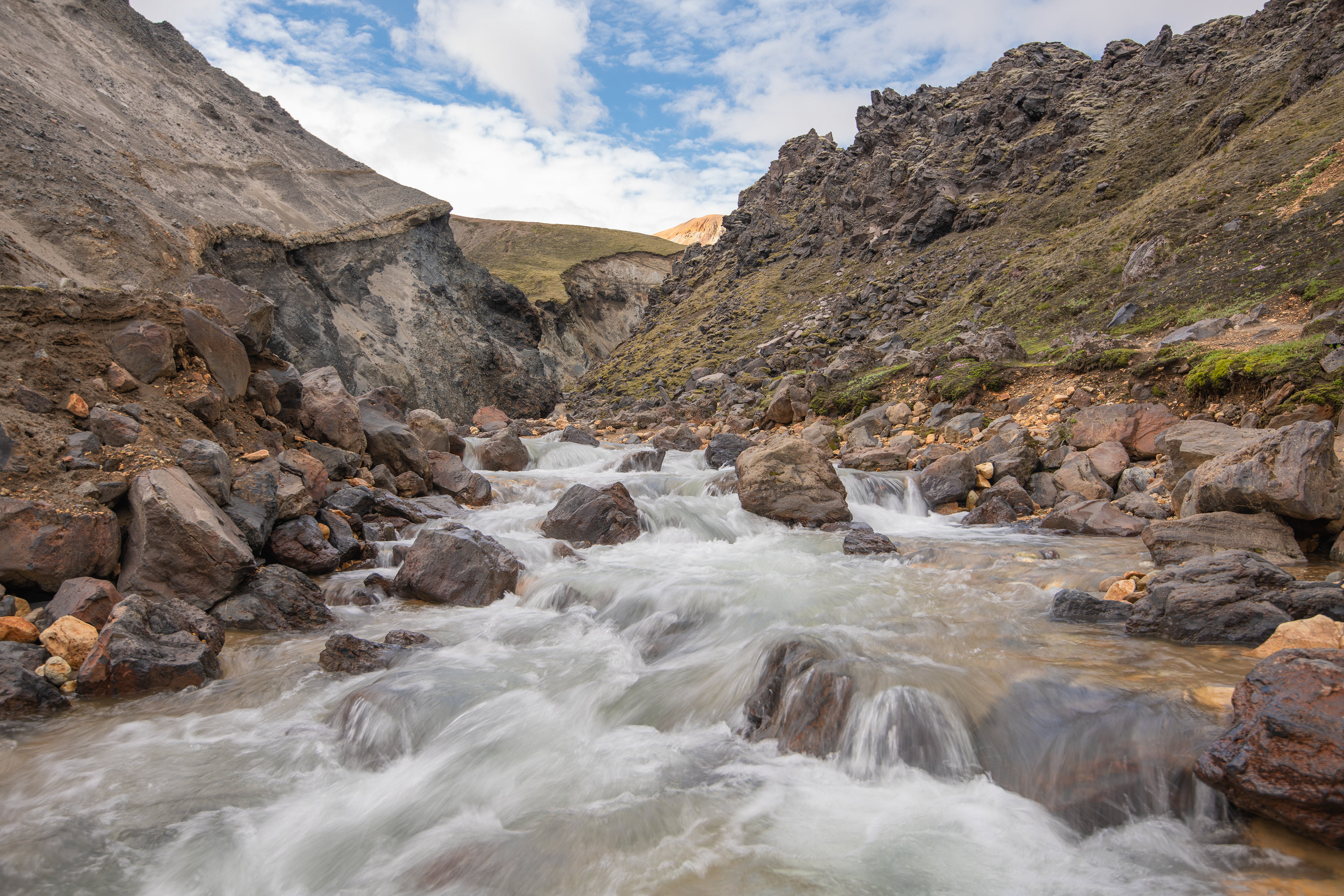 Grænagil and the river Brennisteinsöldukvísl