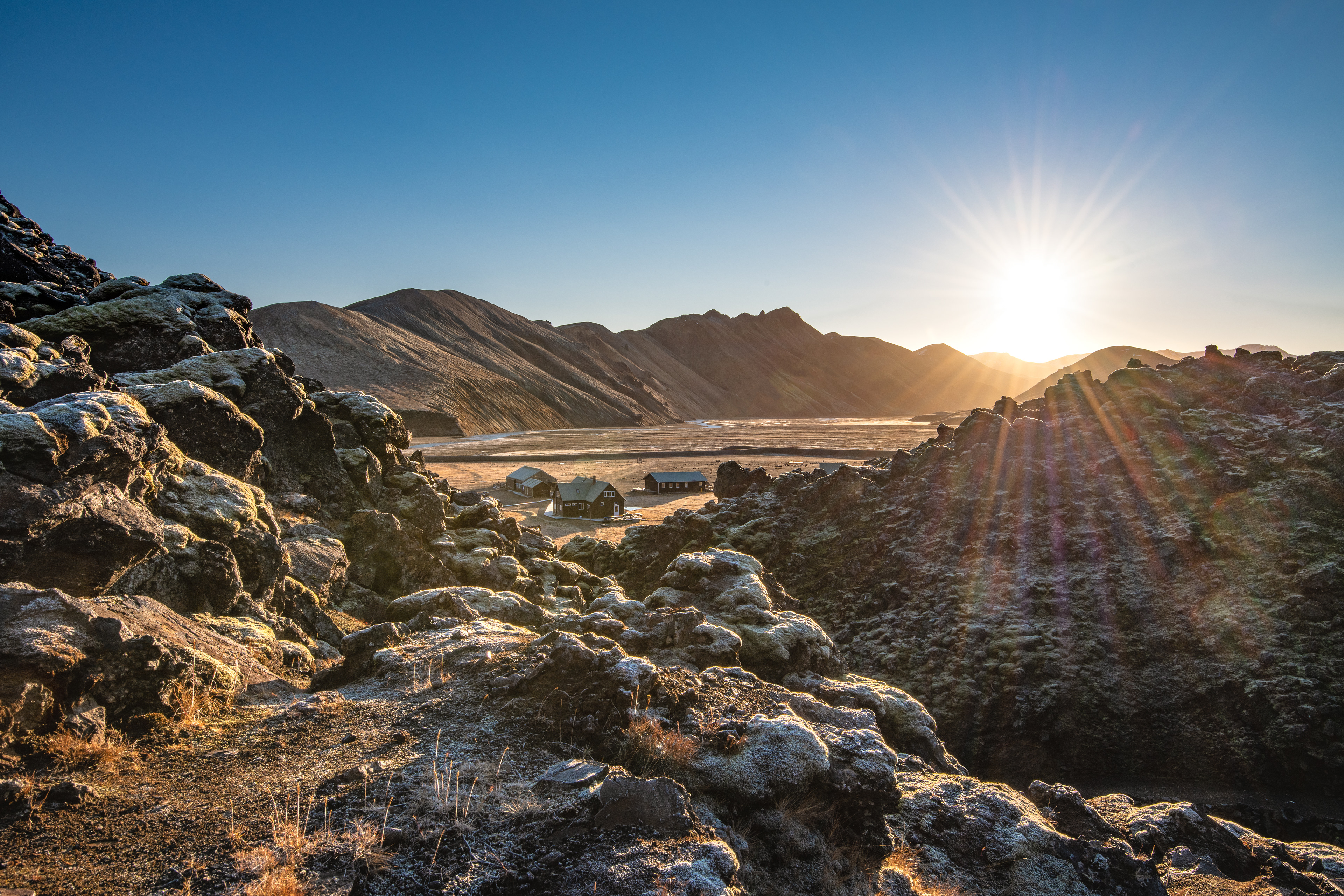 The service center at Landmannalaugar