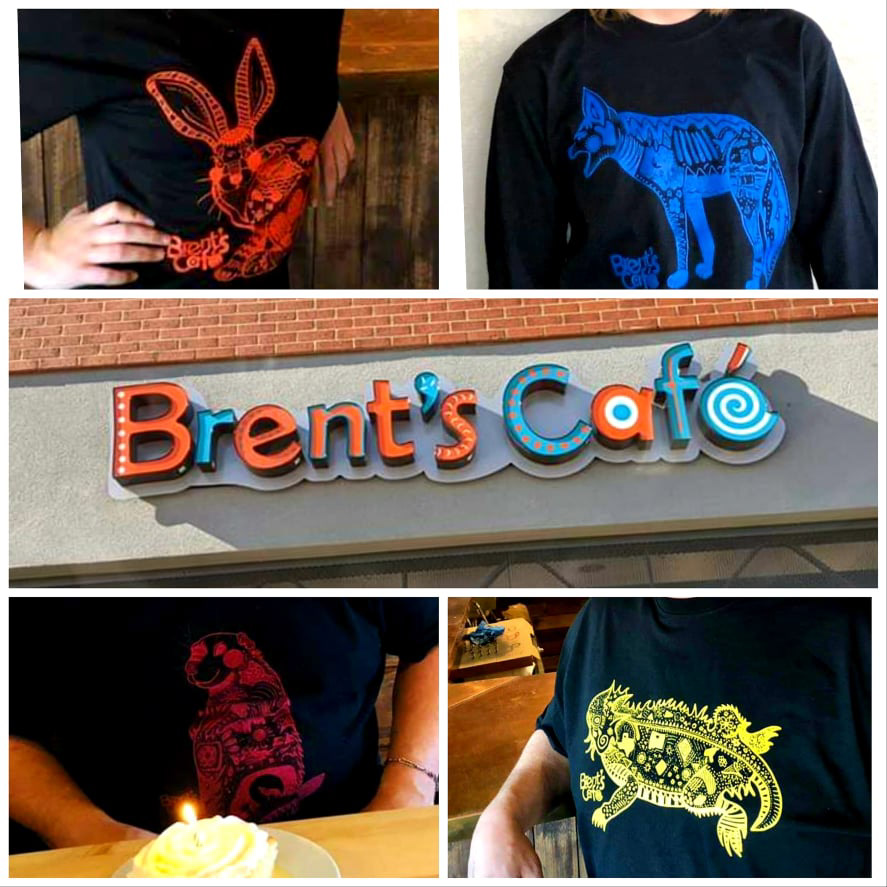 Brent's Cafe logo & T-shirts