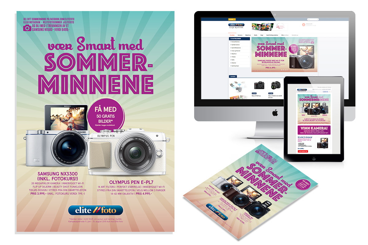Sommerkampanje omnikanal for Elitefoto