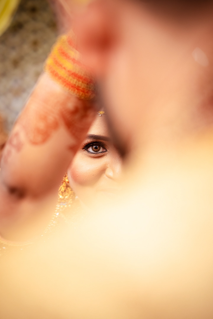 Creative candid photography at a Telugu wedding in Hyderabad
