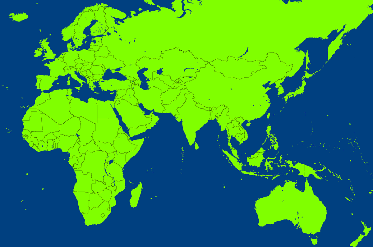 World Blank Atlas Map 