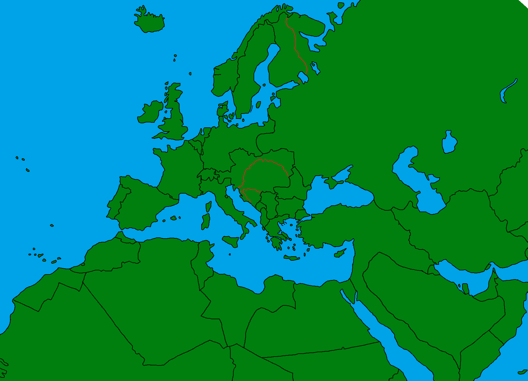 blank map of europe 1938
