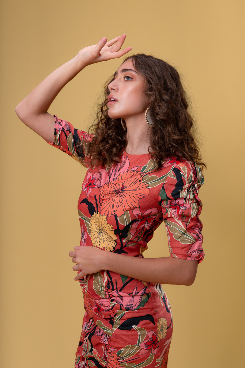 Gia Guido (Next Canada). Photography by Nabil Shash. Makeup by Farrah Bartal. Hair by Andrew Wu.