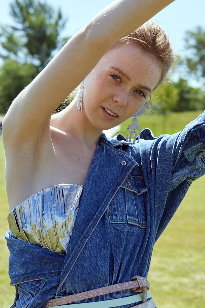 Fiona Park (Next Canada). Photography by Freya de Tonnancour. Makeup by Emma Rafizadeh. Hair by Maryam Adil.