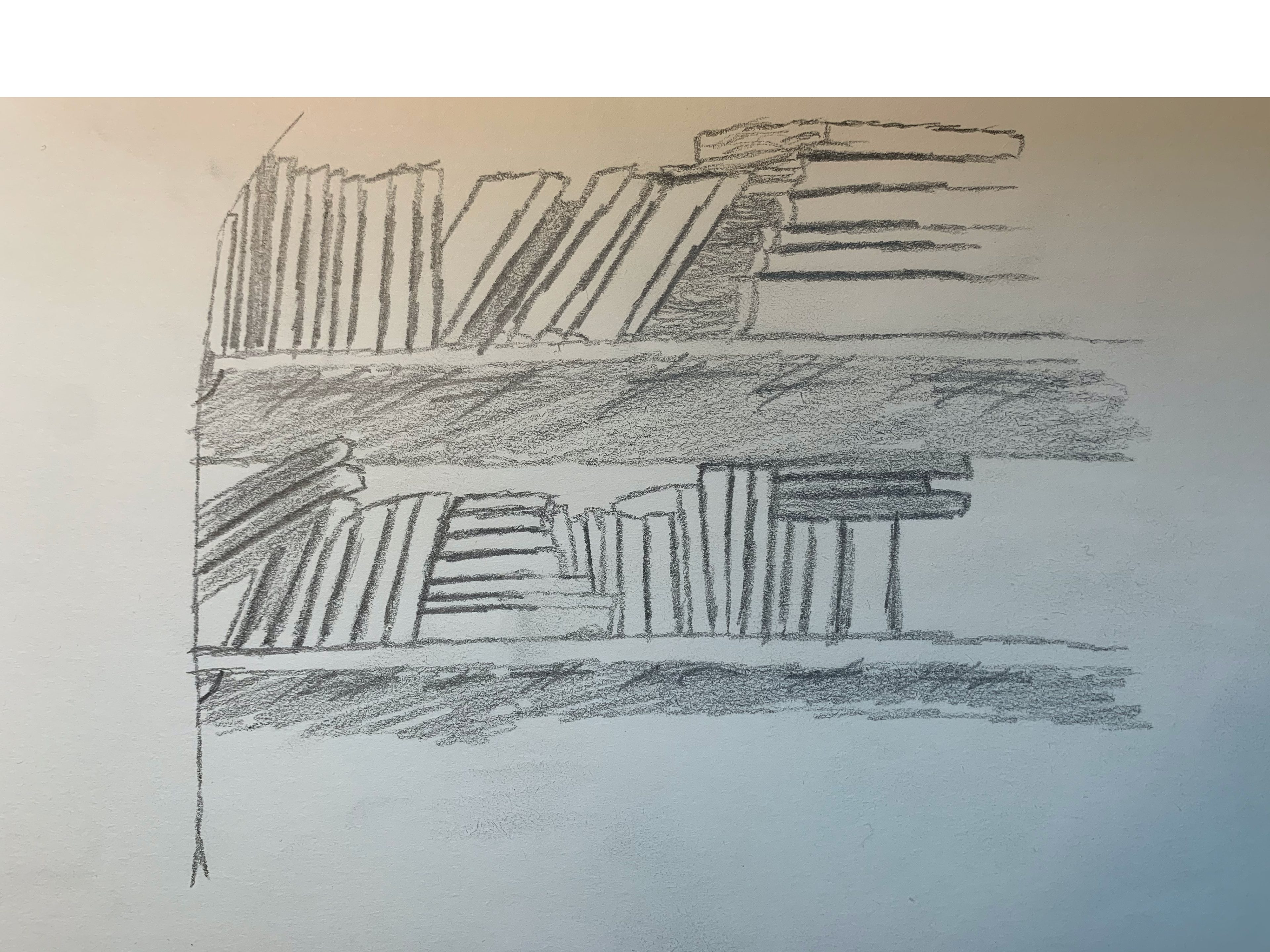 Bookcase sketch // 2020