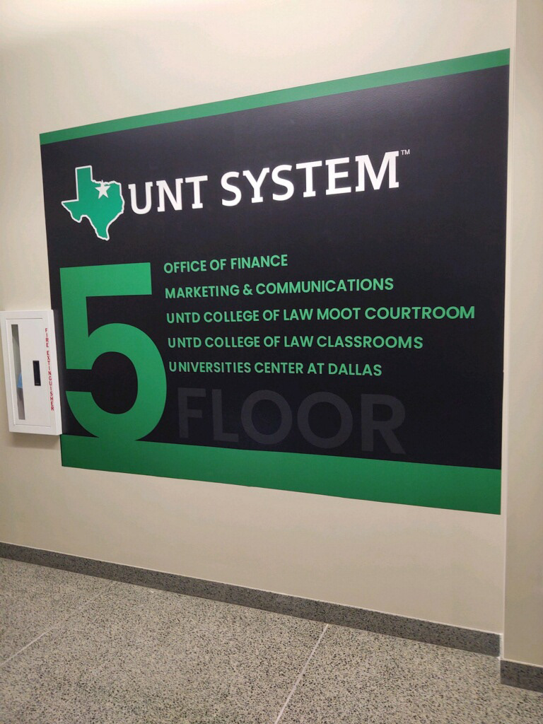 UNT System - Wall Wrap - 5th Floor