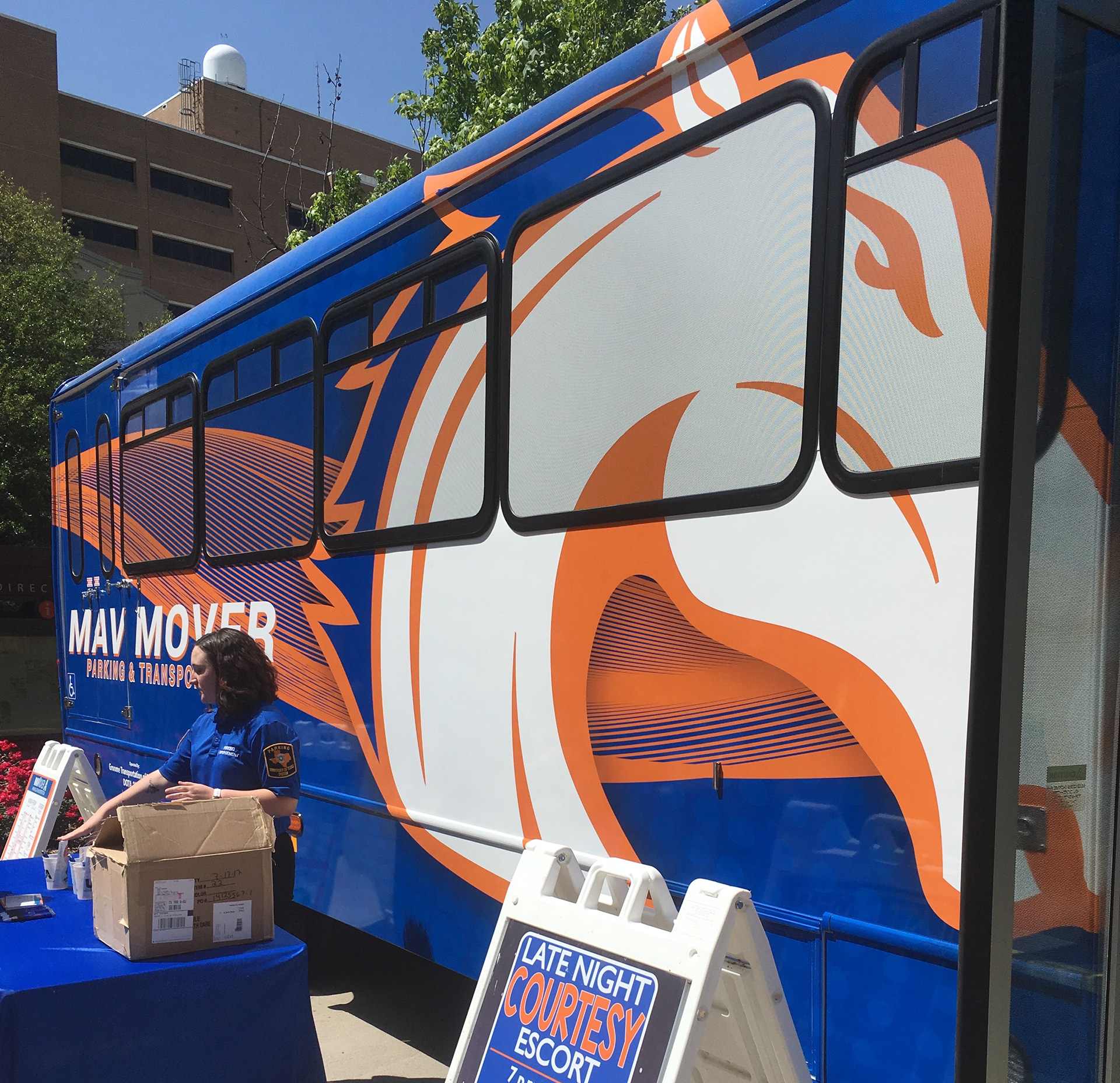 UT Arlington - Mav Mover Bus Wrap