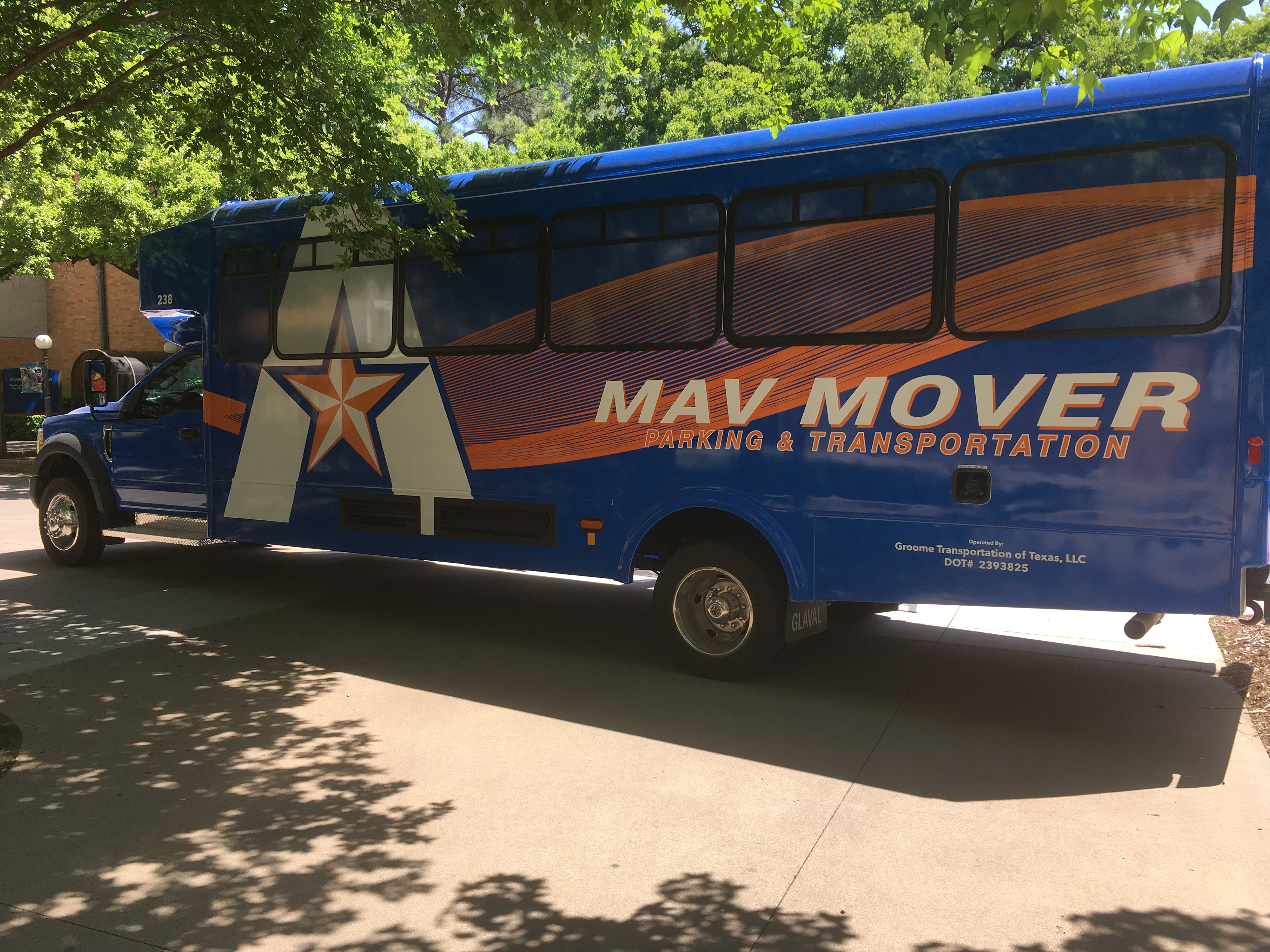 UT Arlington - Mav Mover Bus Wrap