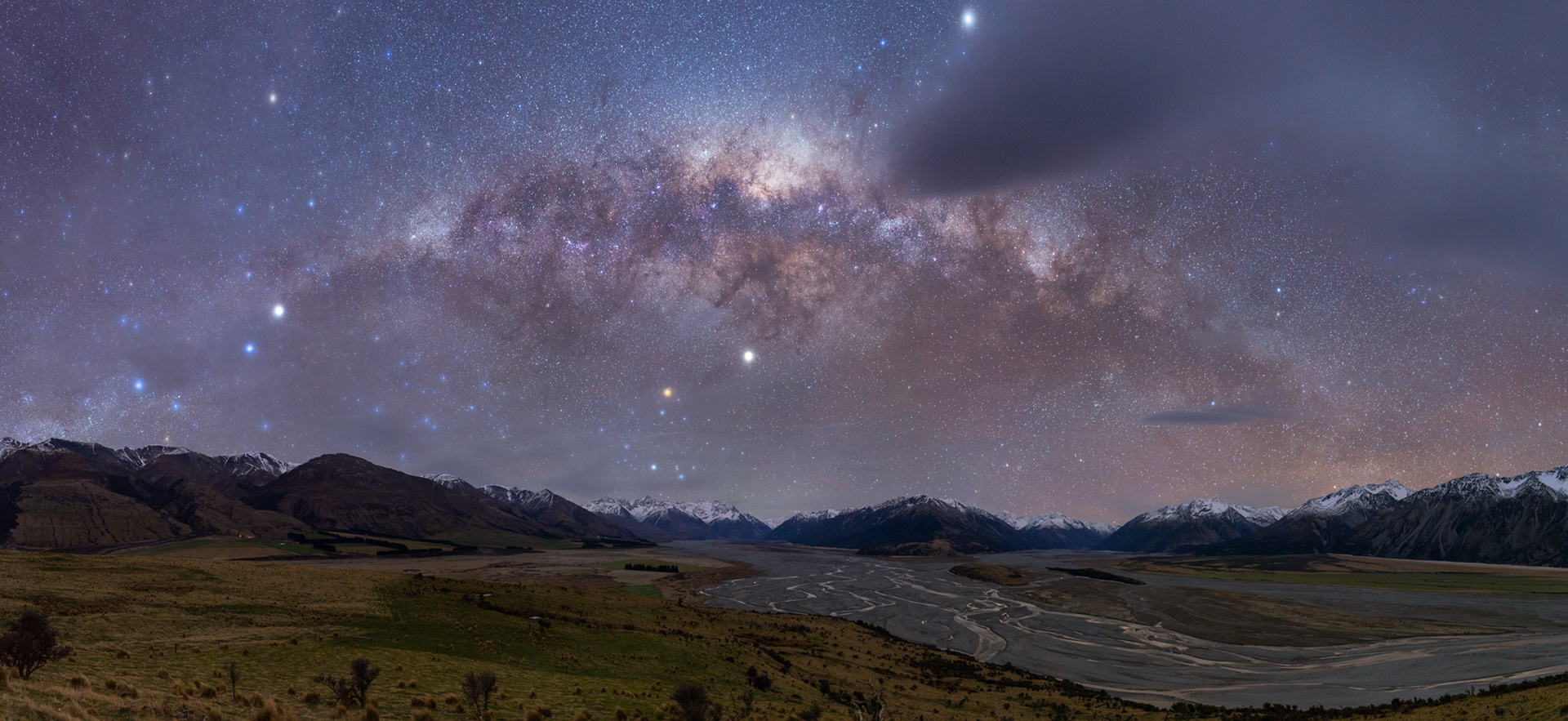 The Milky Way from Double Hill, Rakaia River