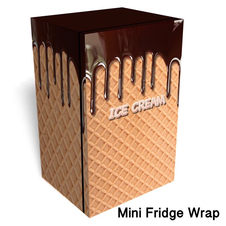 Cutler Golden Letter Box Mini Fridge Wrap