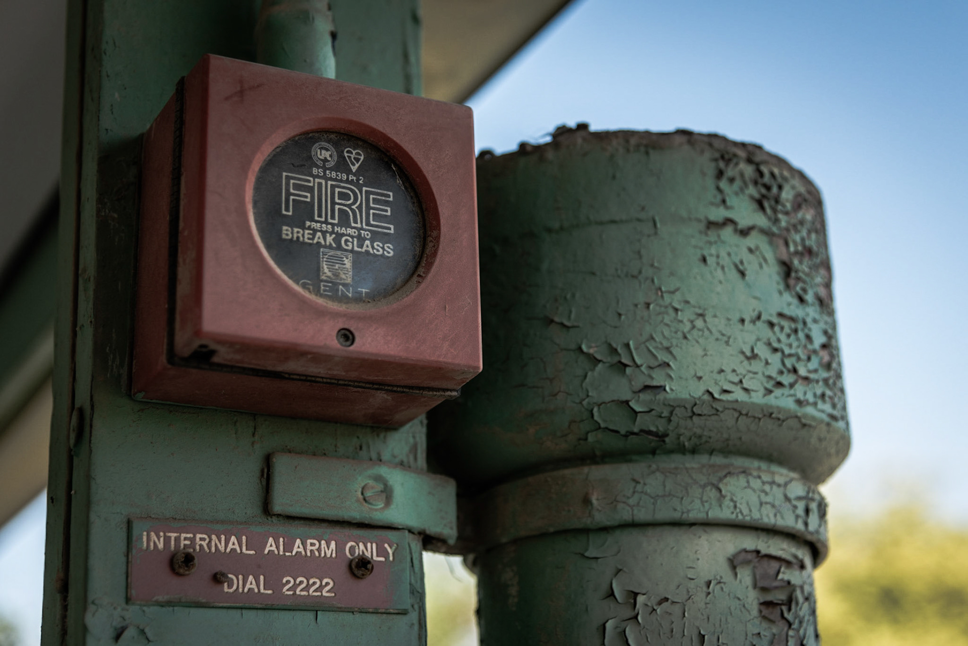 Fire alarm at Berengaria Village in Limassol, Cyprus