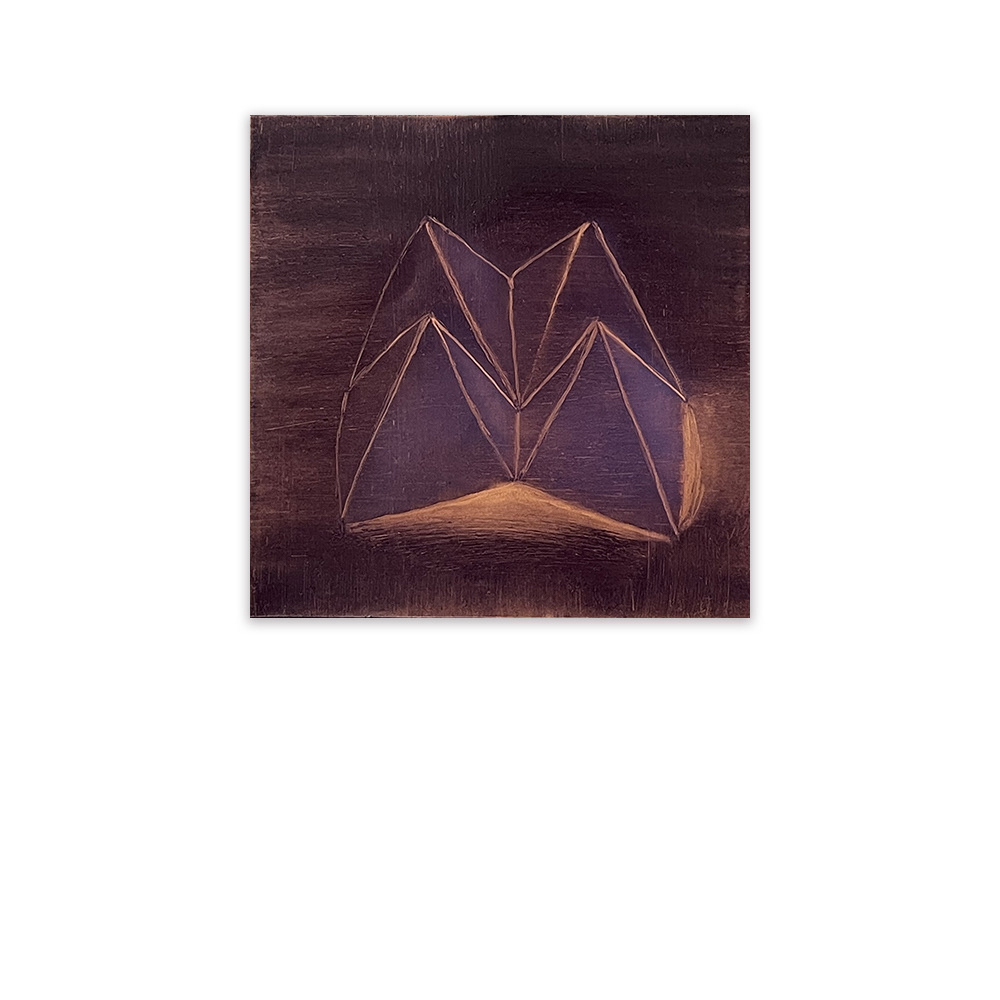 "Oxymores", huile sur cuivre, 15x15 cm