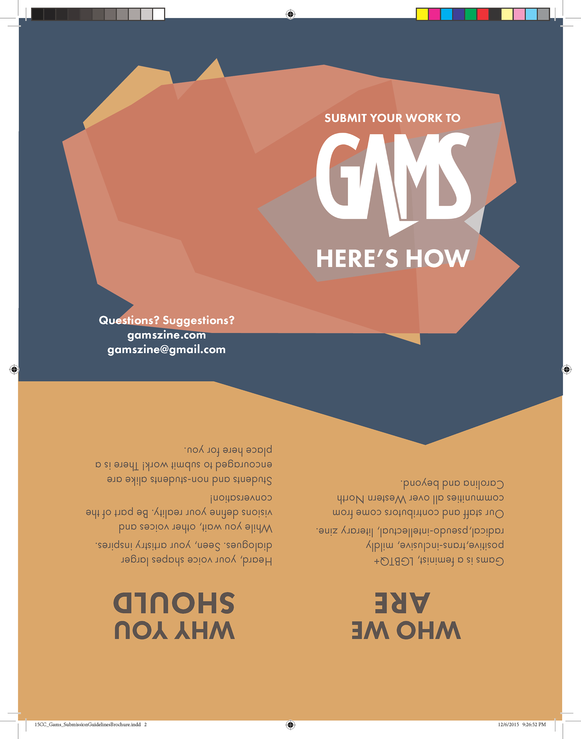 Janine Paris - School work: Gams logo, branding, & print ads