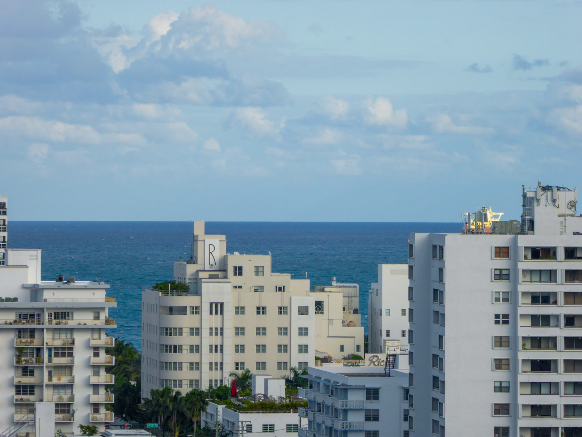 R is for The Raleigh Hotel - South Beach Skyline - Miami Beach FL - - January 2017