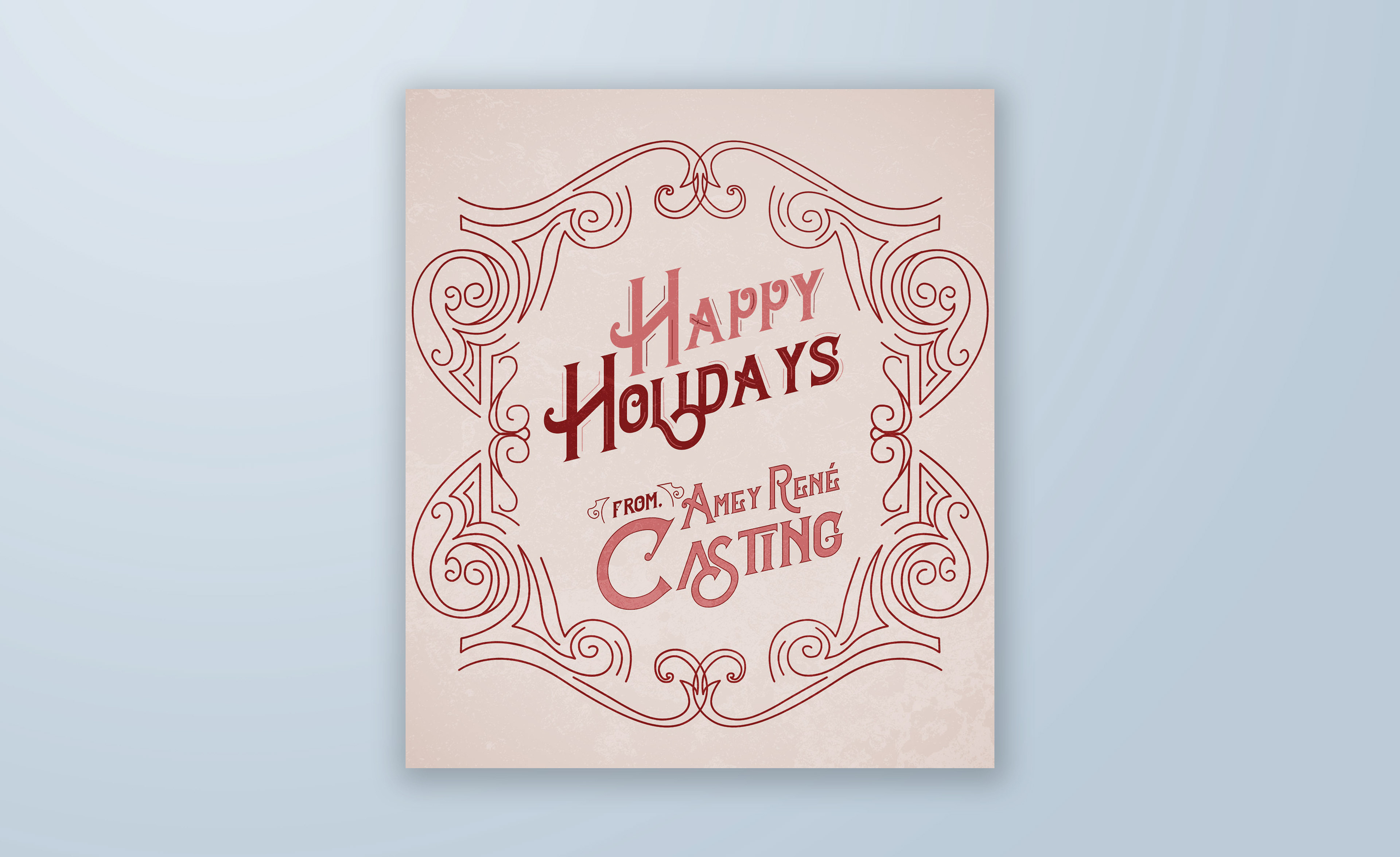 holiday card graphic design