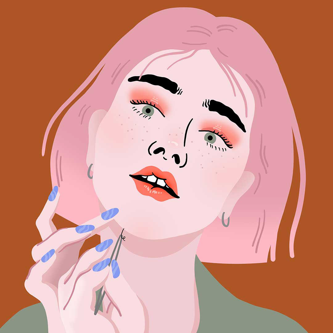 Illustration hairy