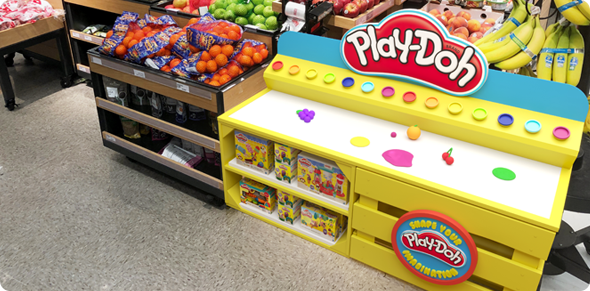 retail location interactive aisle display concept