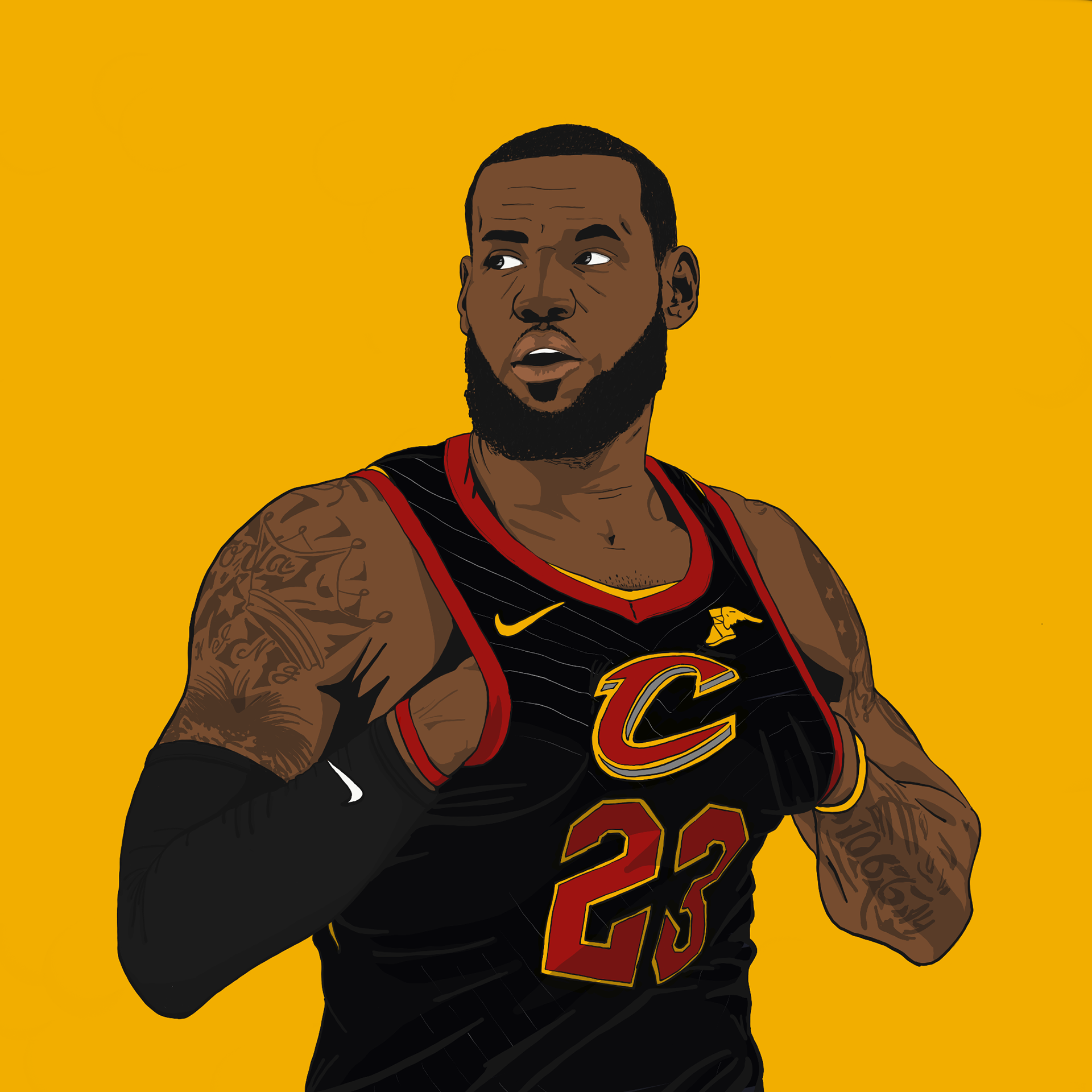 Rico Franzmann - NBA Finals Player Illustrations