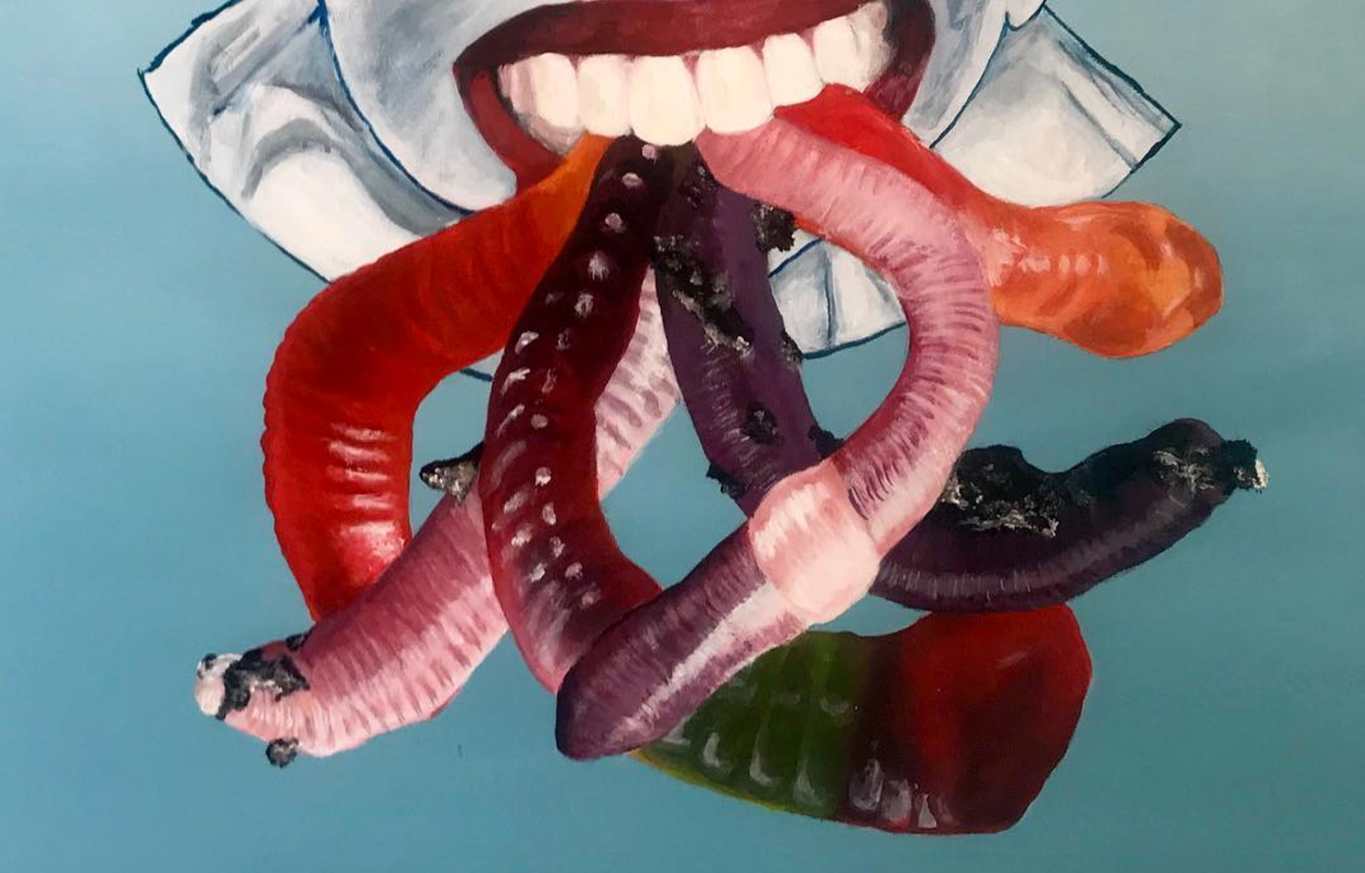 Close-Up on Worms Imagery
