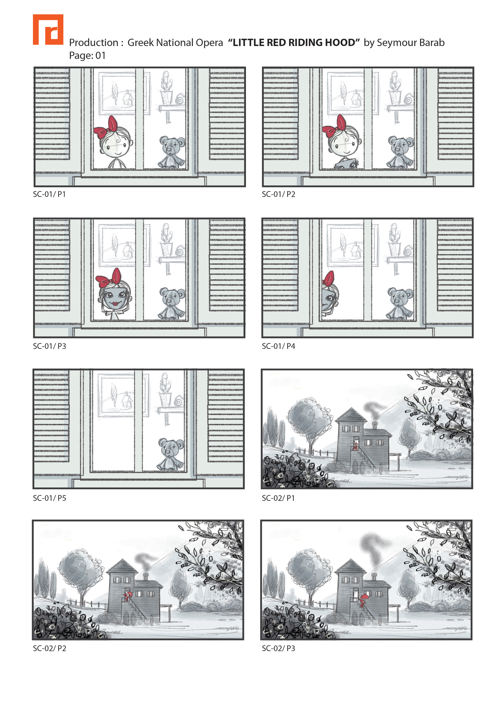 Panagiotis Rappas Storyboard The Red Riding Hood