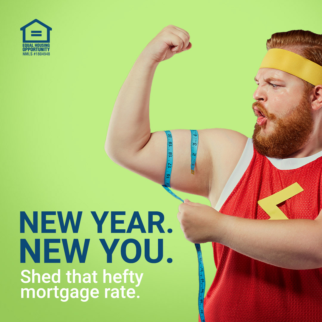 Don’t get strong-armed into an unfit mortgage. Refinance with AMKO Lending and we’ll help you trim down your hefty, unwanted interest rate. Start the decade off strong, and talk to an AMKO Personal Rate Trainer who can help jump-start your rate loss journey! www.personalratetrainer.com