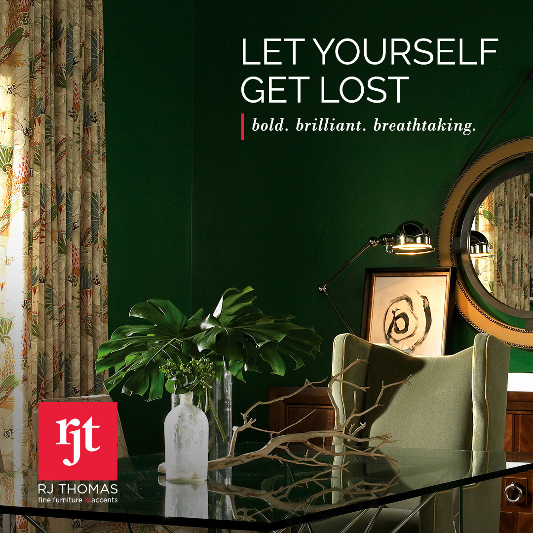 Fortune favors the bold. Let yourself get lost inside the RJ Thomas Ltd. showroom and discover the bold, brilliant pieces around every corner: www.rjthomasltd.com